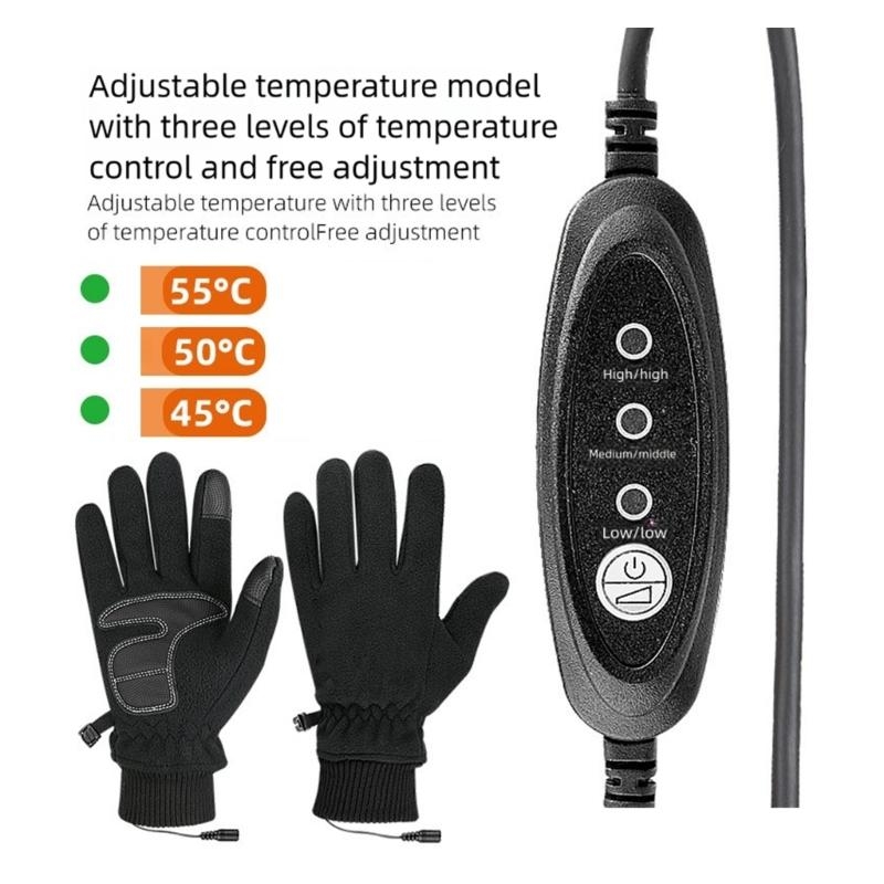 Snow Glove Insulated - Ogrzewane rękawiczki zimowe Design Wodoodporny sprzęt