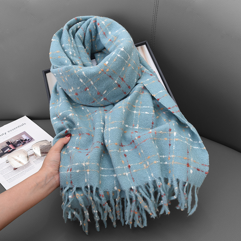 Cashmere Pashmina Wrap - Nowy Ciepły Zimowy Szal z Frędzlami