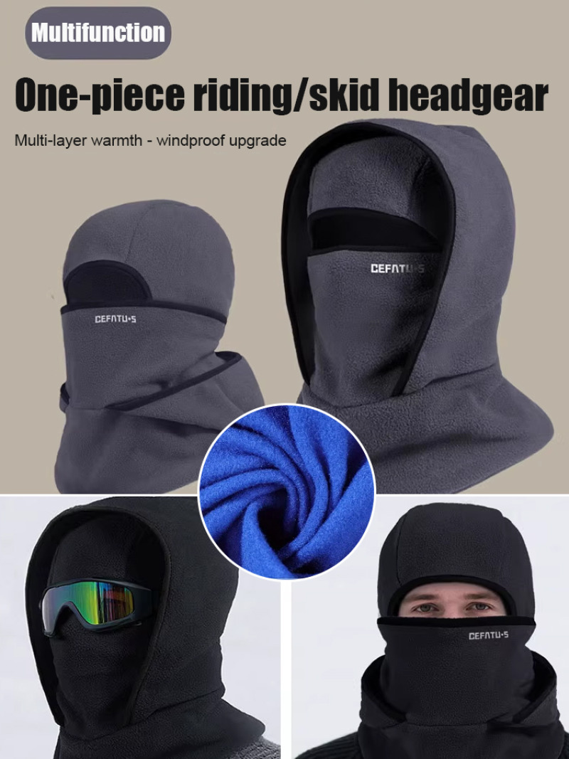 Balaclava Ski Mask - Zimowe sporty: czapka 2w1 i ocieplacz