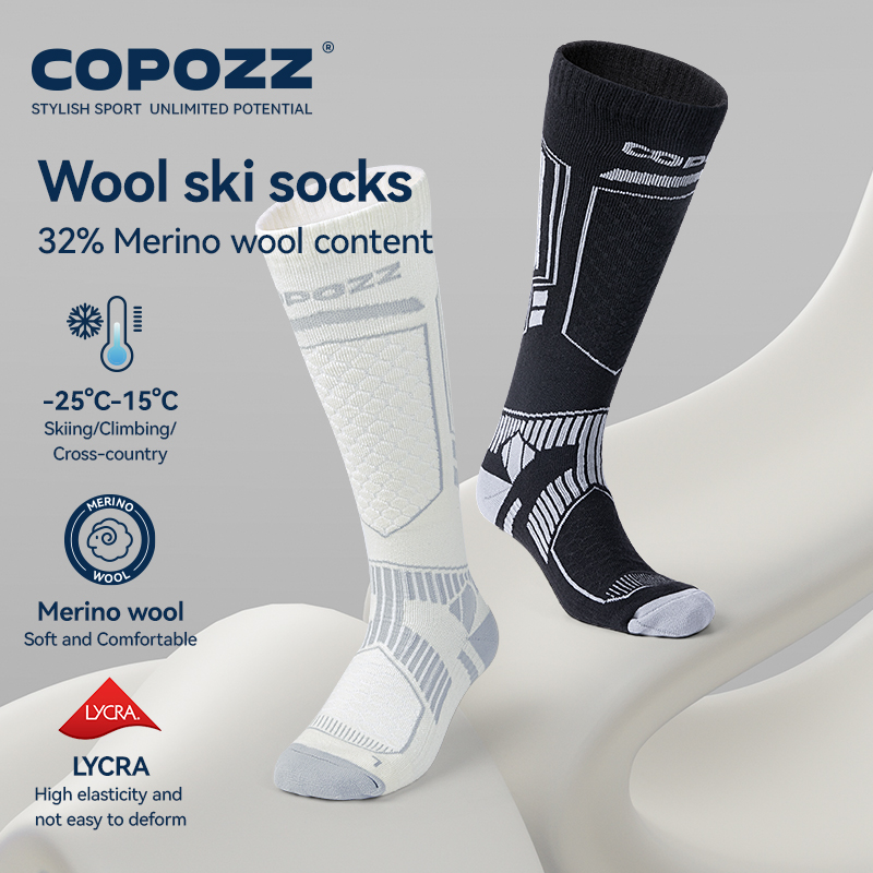 Thermal Sock Wool - COPOZZ Nowe zimowe skarpety narciarskie Mężczyźni