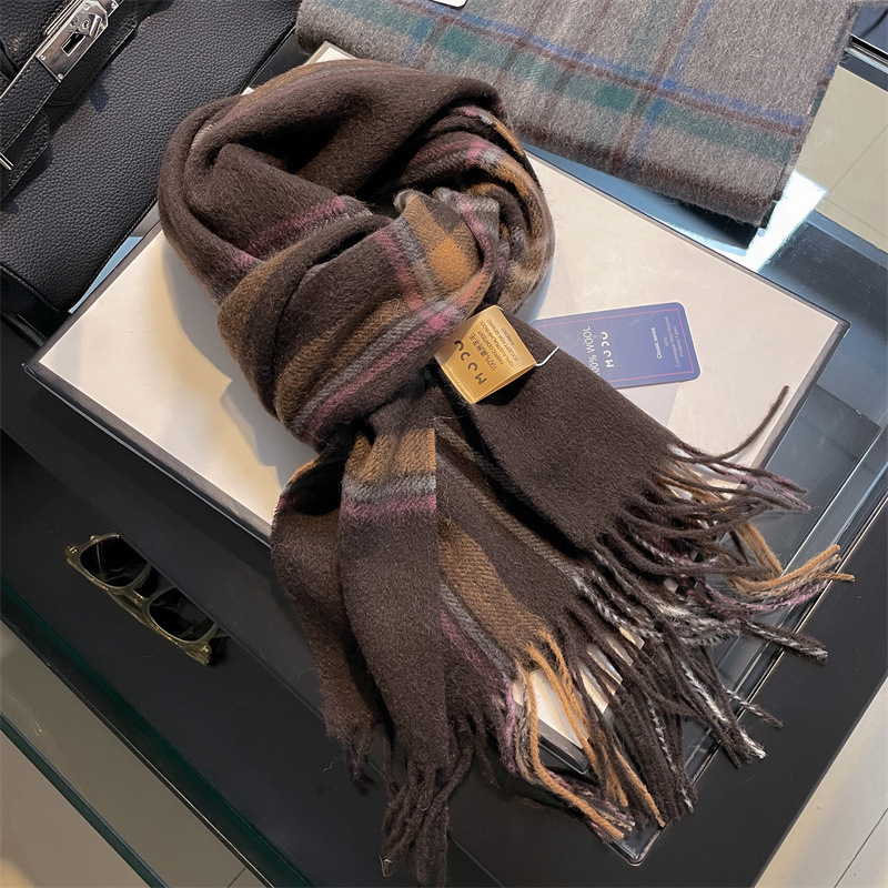 Wool Scarf Men - Wysokiej jakości, czysty, 100% wełniany męski