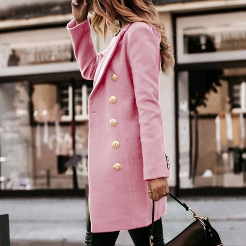 Wool Coat Peacoat - Y5GC Damskie płaszcze wełniane na jesień