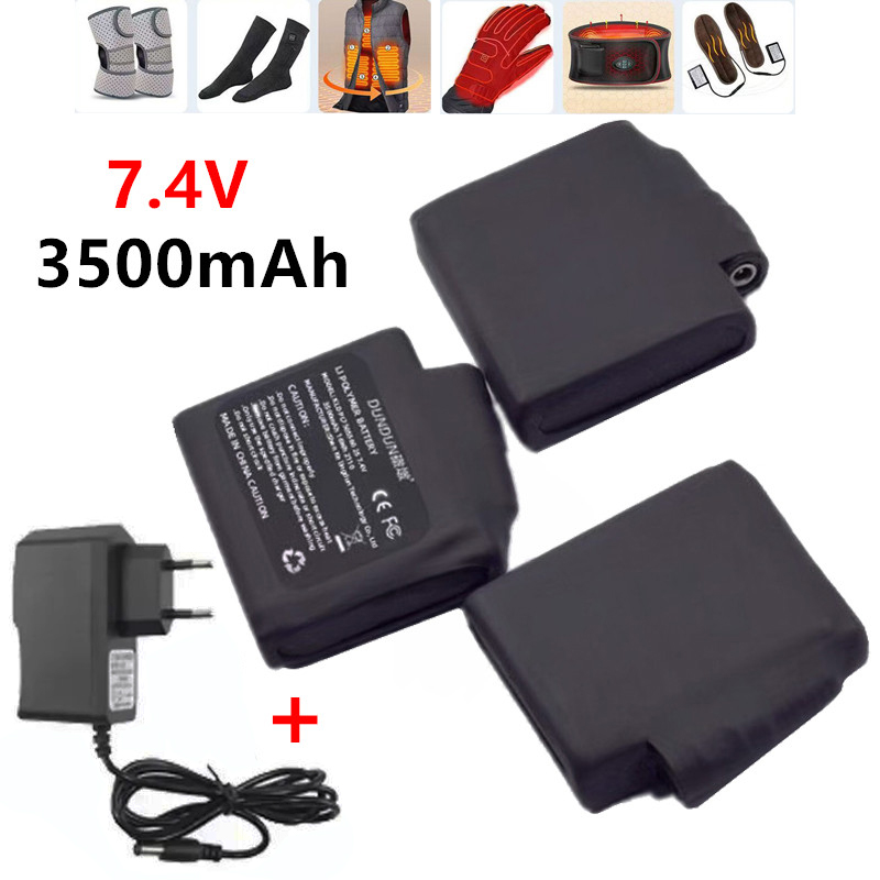 Heated Vest Battery - Akumulator do rękawic grzewczych 7.4V 3500mAh,
