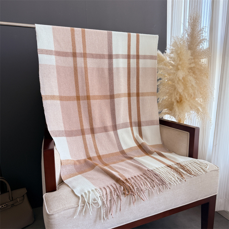 Damski szal w szkocką kratę z  – Cashmere Pashmina Wrap recenzja i cena
