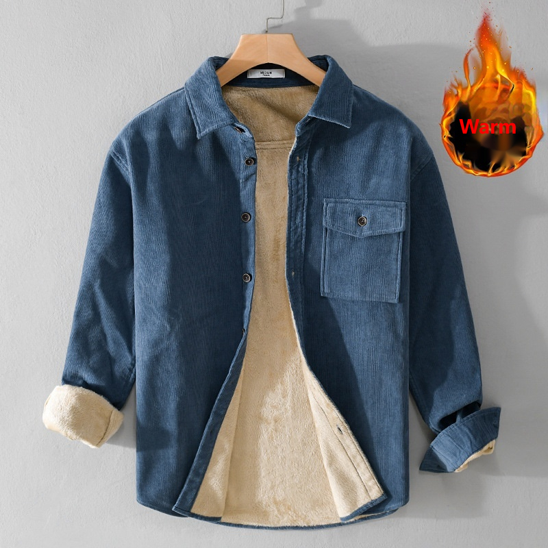 Męska koszula-kurtka z sztruks – Flannel Shirt Lined recenzja i cena