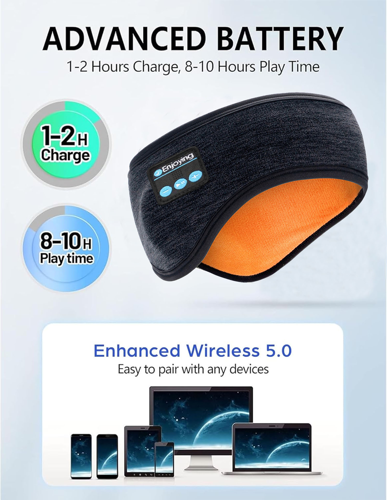 Bezprzewodowe słuchawki Blueto – Winter Headband Fleece recenzja i cena
