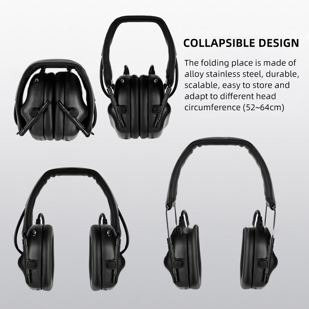 Słuchawki Taktyczne Elektronic – Earmuffs Foldable recenzja i cena