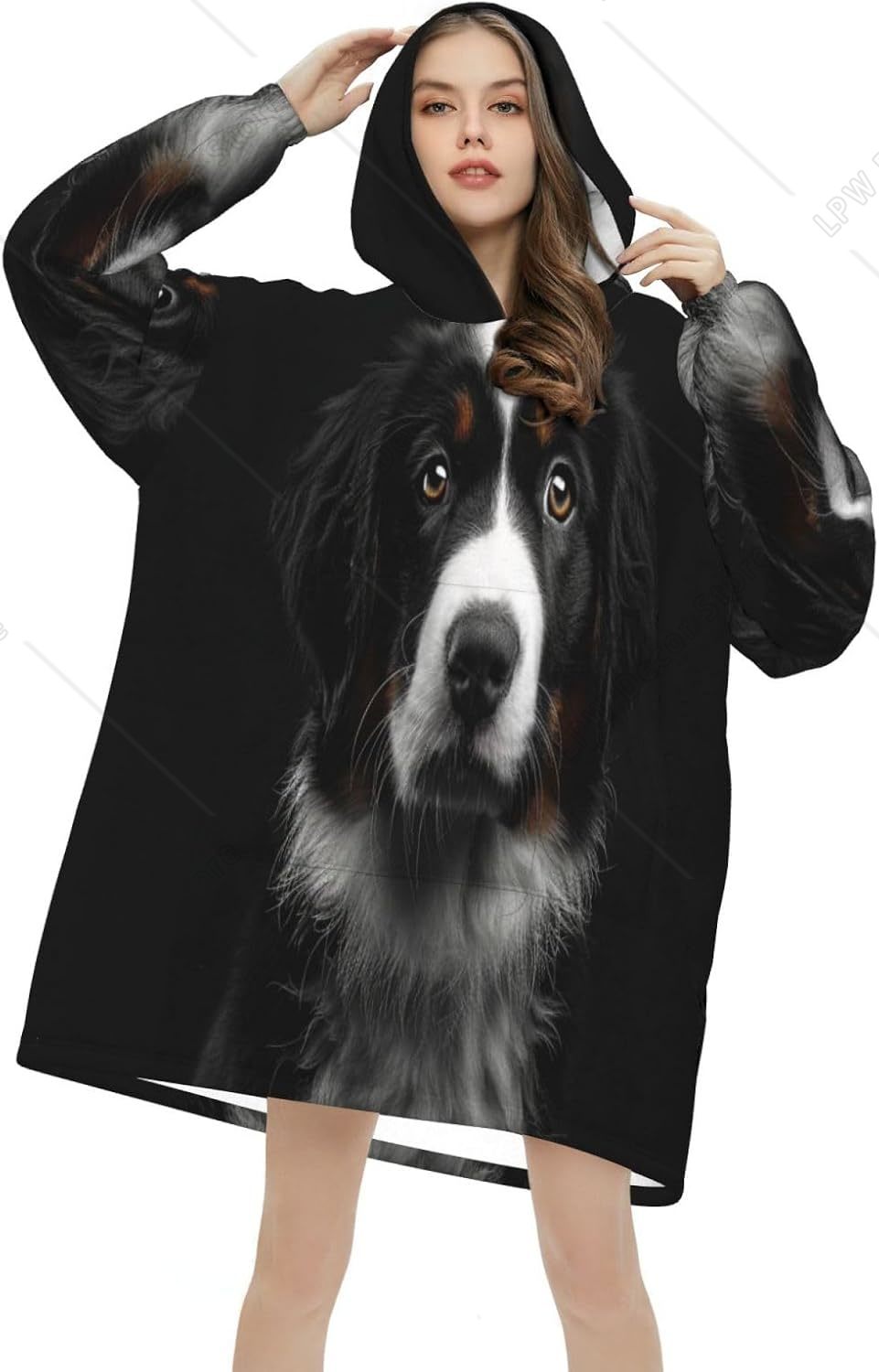 Koc z kapturem w kształcie psa – Sherpa Hoodie Fleece recenzja i cena