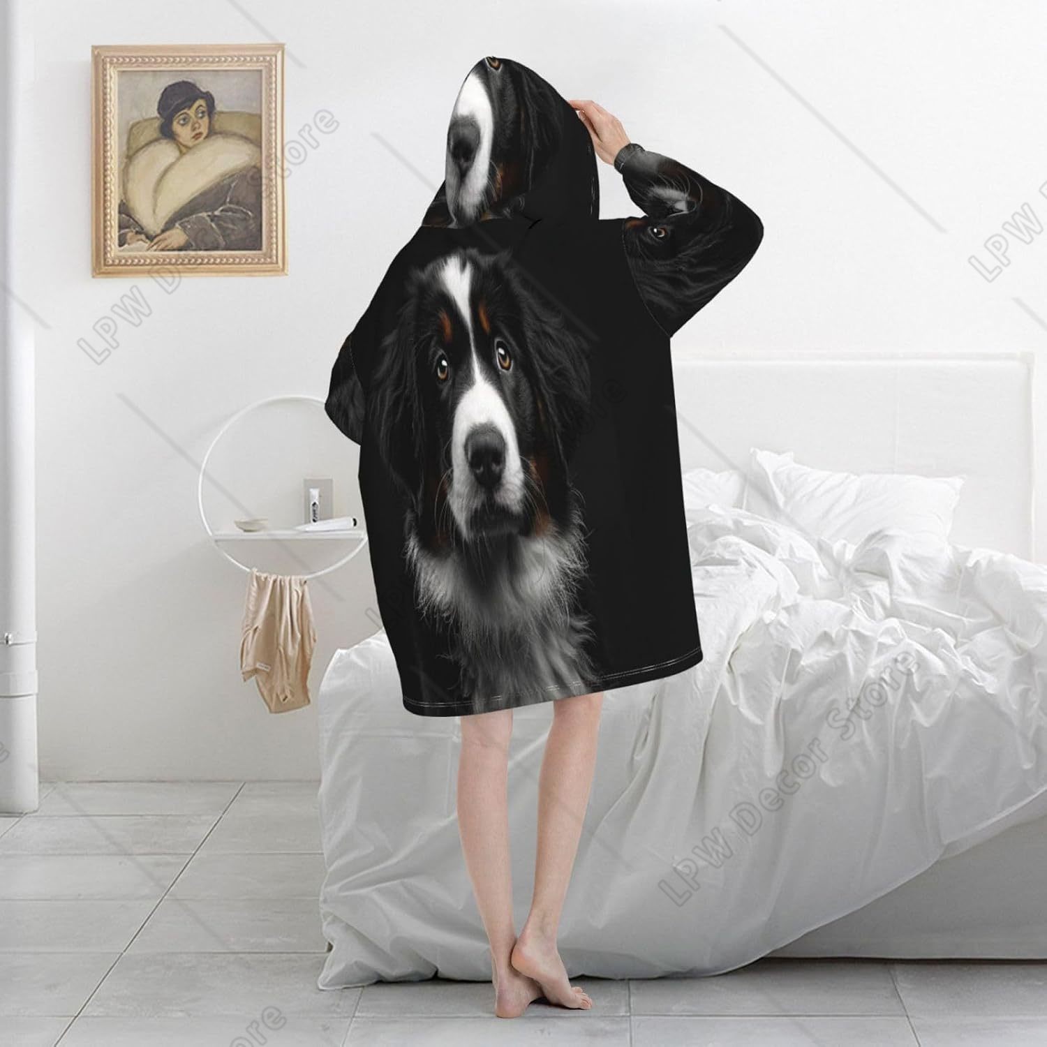 Koc z kapturem w kształcie psa – Sherpa Hoodie Fleece recenzja i cena