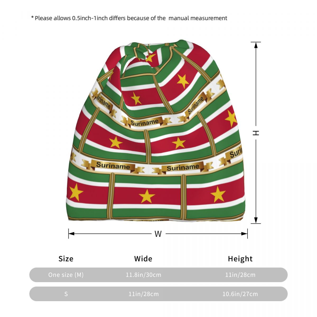 Produkty z flagą Surinamu (N)  – Knit Beanie Hat Warm recenzja i cena