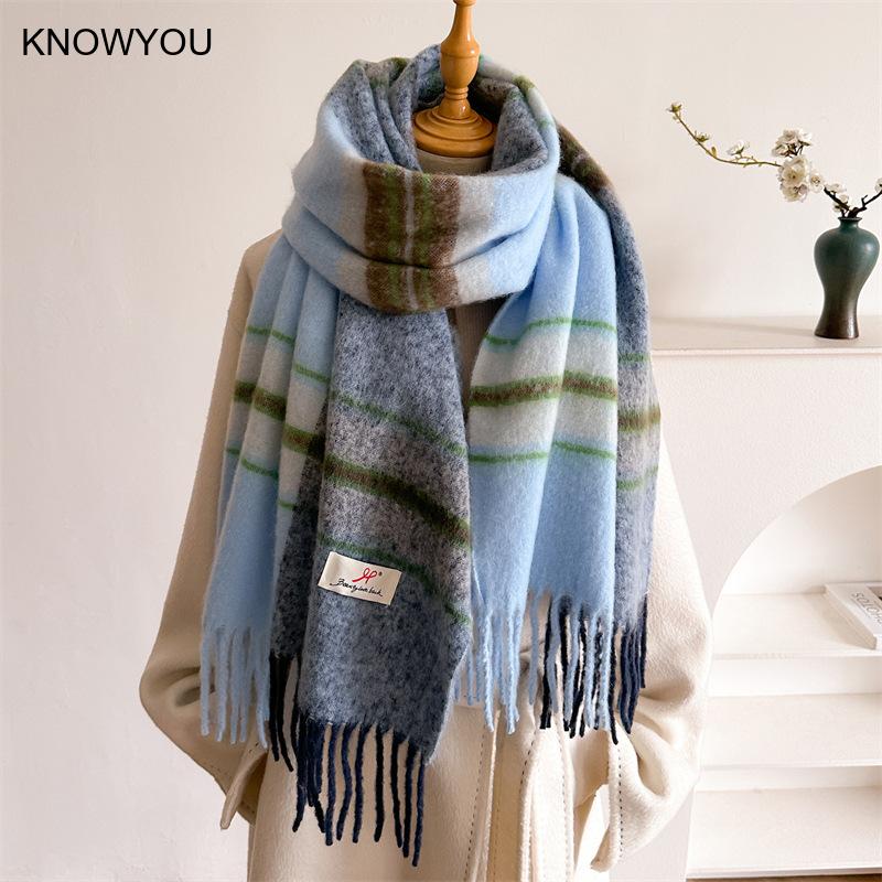 Szalik zimowy damski 2026, gru – Cashmere Pashmina Wrap recenzja i cena