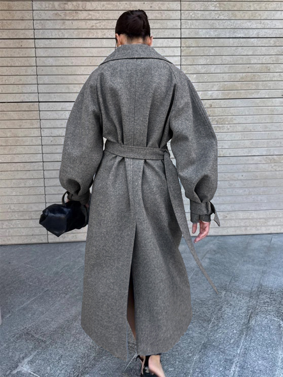 LUCYSHIHATTU Długie płaszcze d – Wool Coat Peacoat recenzja i cena