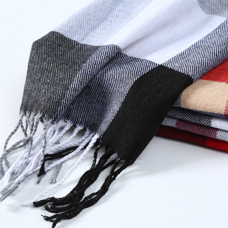 Zimowy szalik męski w kratę sz – Wool Scarf Men recenzja i cena