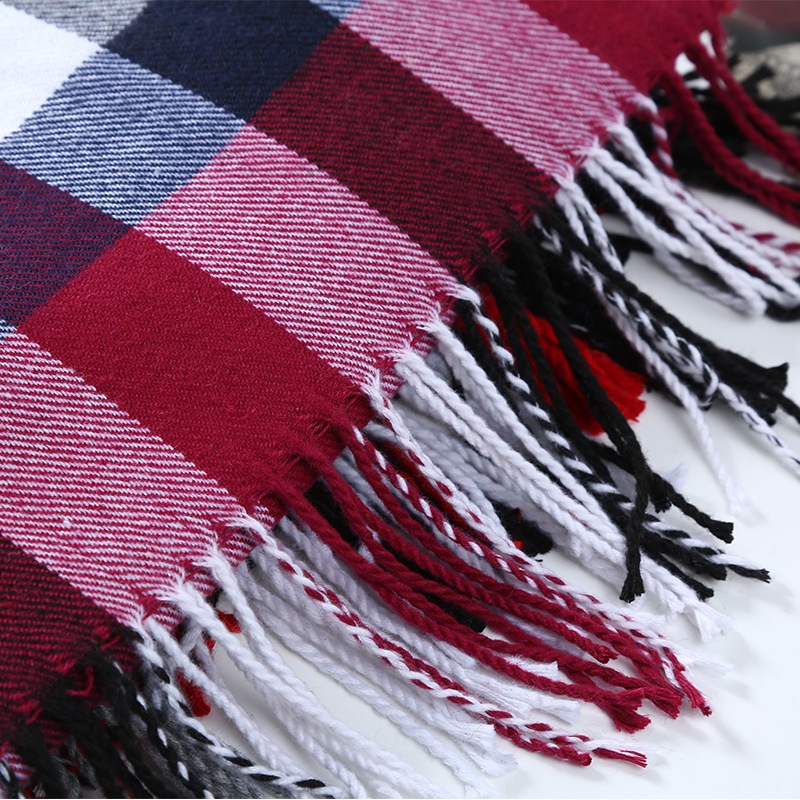 Zimowy szalik męski w kratę sz – Wool Scarf Men recenzja i cena