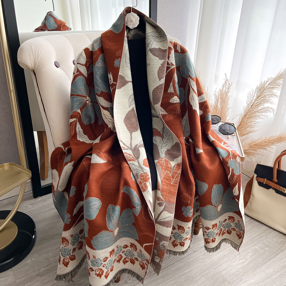 Damskie Grube Luksusowe Zimowe – Shawl Wrap Winter recenzja i cena
