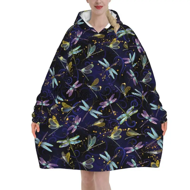 Koc z kapturem Dragonfly Galax – Sherpa Hoodie Fleece recenzja i cena
