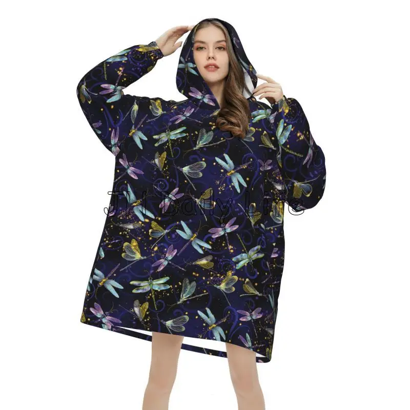 Koc z kapturem Dragonfly Galax – Sherpa Hoodie Fleece recenzja i cena