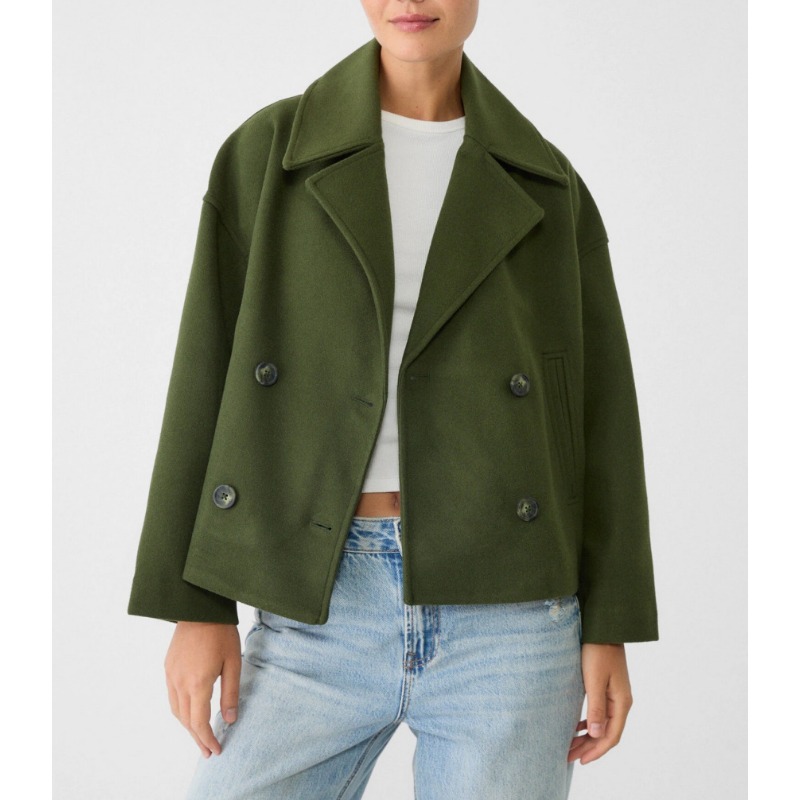 Damski płaszcz oversize dwurzę – Wool Coat Peacoat recenzja i cena