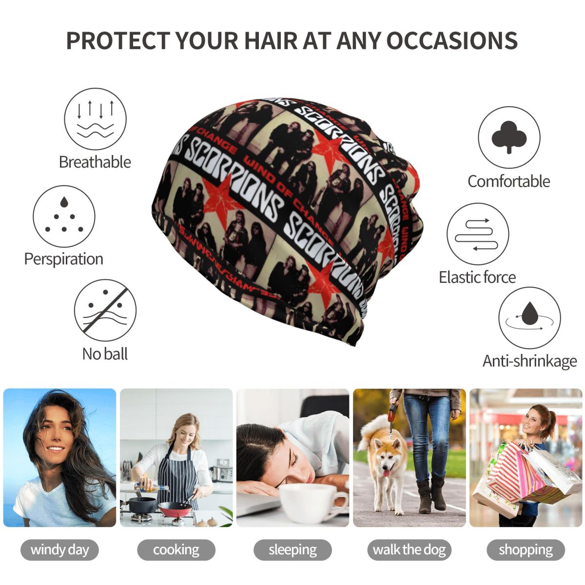 Scorpions Bandana Rockowa Chus – Knit Beanie Hat Warm recenzja i cena