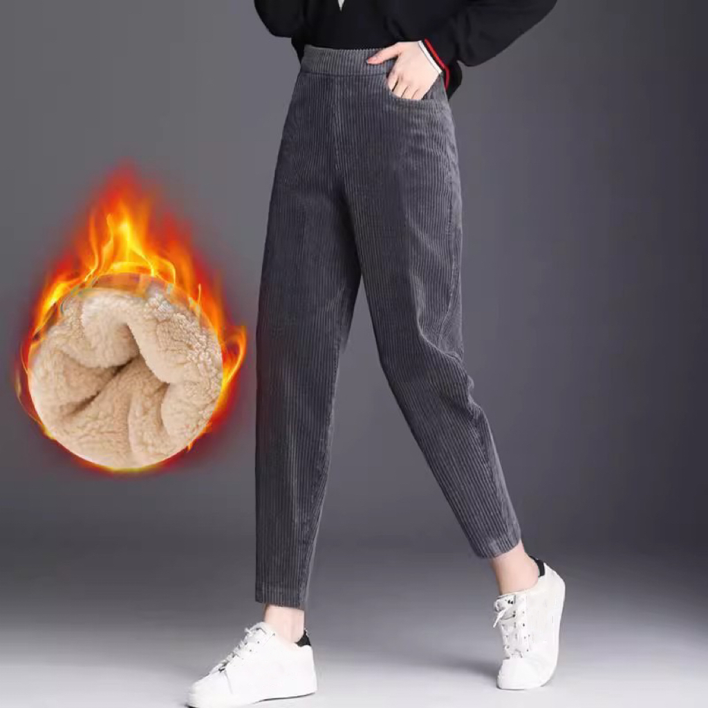 1 szt. Kobiety jesienno-zimowa – Corduroy Pant Warm recenzja i cena
